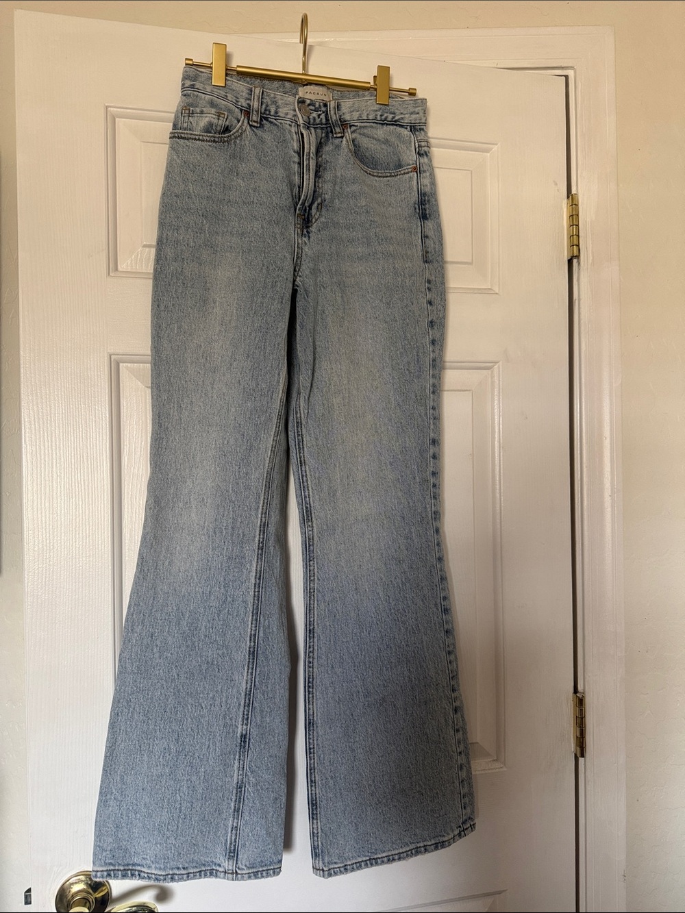 PacSun Light Blue Women's high rise boot cut Jeans - Classic Denim